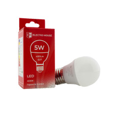 LED лампа G45 5Вт E27 4100К 450 Лм 180-260 В