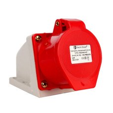 Роз'єм силовий штепсельний стаціонарний 5x16 3P+PE+N, 16А, 380-415 В, IP44