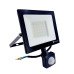 LED прожектор з датчиком руху 50Вт SMD5730, холодний білий 6500К, 4500 Лм 