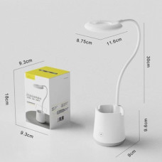 LED світильник настільний акумуляторний з підстаканником, блакитний