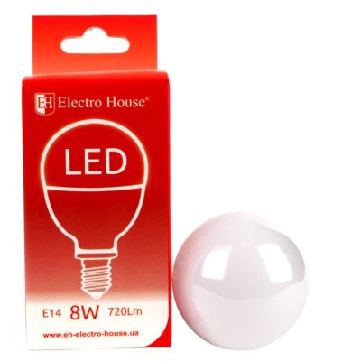LED лампа P45 8Вт E14 4100К 720 Лм 165-265 В