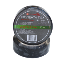 Ізоляційна стрічка ПВХ  Soft Flex 10 м, чорний