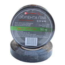 Ізоляційна стрічка ПВХ  Soft Flex 50 м , чорний