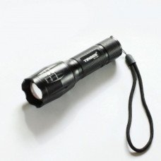 Ліхтарик з акумулятором з функцією ZOOM 10Вт, IP54 , чорний