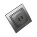 Розетка USB (2 порти) 2A, Enzo  срібний камінь