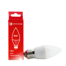 LED лампа С37 8Вт E27 4100К 720 Лм 165-265 В