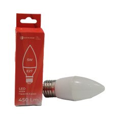 LED  лампа С37  5Вт E27  4100К 450 Лм  165-265 В