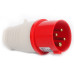 Вилка силова 4x16 3P+PE, 16А, 380-415 В, IP44 