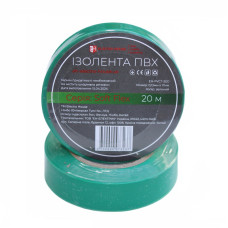 Ізоляційна стрічка ПВХ  Soft Flex 20 м, зелений