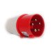 Вилка силова 5x32 3P+PE+N, 32 A , 380-415 В, IP44 
