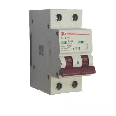 Автоматичний вимикач 2Р 50A 4.5кА, крива C