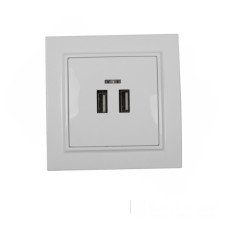Розетка USB (2 порти) 2A, Enzo  білий