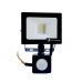 LED прожектор з датчиком руху 10Вт SMD5730, холодний білий 6500К, 900 Лм 