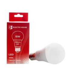 LED лампа А65 15 Вт E27 4100К 1350 Лм 165-265 В