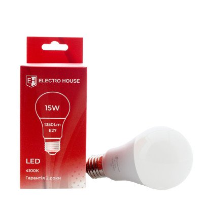 LED лампа А65 15 Вт E27 4100К 1350 Лм 165-265 В