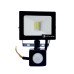 LED прожектор з датчиком руху 10Вт SMD5730, холодний білий 6500К, 900 Лм 