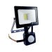 LED прожектор з датчиком руху 10Вт SMD5730, холодний білий 6500К, 900 Лм 