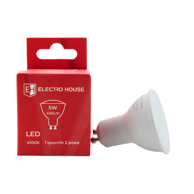 LED лампа MR16  5Вт GU10 4100К 450 Лм 165-265 В