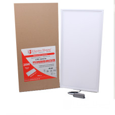 LED панель прямокутна 295х595 мм 20Вт, холодний білий 6500К, 1800 Лм