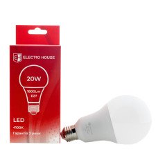 LED лампа A80 20Вт E27  4100К 1800 Лм