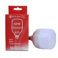 LED лампа Т120  40Вт E27 6500К 3600 Лм 165-265 В