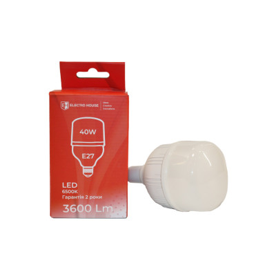 LED лампа Т100  40Вт E27  6500К 3600 Лм  165-265 В