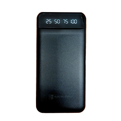 Power Bank 20000 mAh з ліхтариком type-c чорний