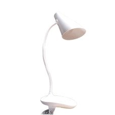 LED світильник настільний білий з акумулятором та з кріпленням