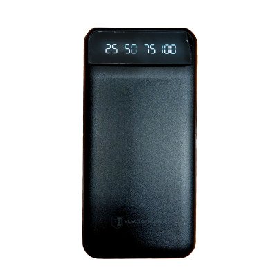 Power Bank 20000 mAh з ліхтариком type-c чорний