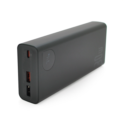 
					PowerBank Baseus Adaman2 Digital Display Fast Charge 20000mAh 30W, 2*USB+Type-C, Black, Q20
