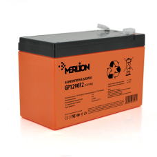 Акумуляторна батарея MERLION AGM GP1290F2 PREMIUM 12 V 9 Ah (150 x 65 x 95 (100))  Orange Q10