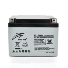 Акумуляторна батарея AGM RITAR RT12260, Gray Case, 12V 26.0Ah  (166 х 178 х125 ) Q1