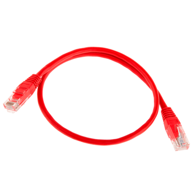 
					Патч-корд литий RITAR, UTP, RJ45, Cat.5e, 0,5m, червоний, Cu (мідь)