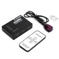 Пасивний HDMI свіч з пультом дистанційного керування IR, 1080р, 1,4 версія, 1 => 5 портів, Blister