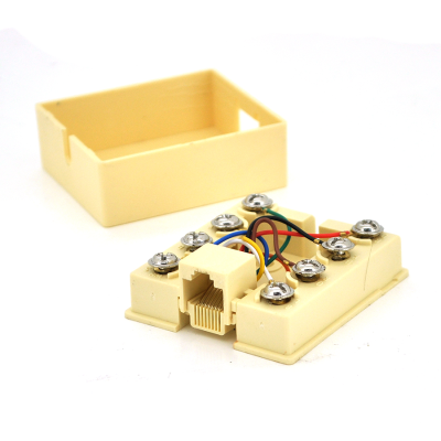 
					Розетка Ritar UTP 8P8C RJ45 1 порт Cat-3, накладна бежева на липучці