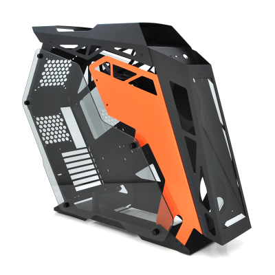 
					Корпус комп'ютерний - 0.8mm SPCC, ATX, 2x3.0 USB+Audio, Black/Orange, (755x220x595mm), без БЖ