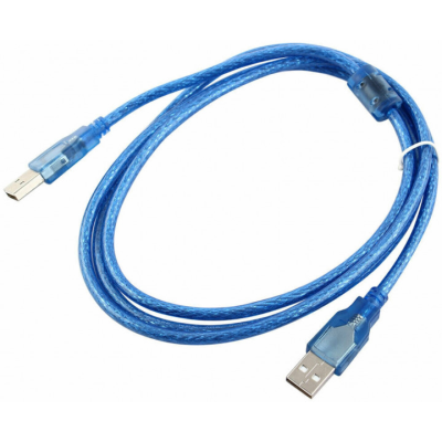 
					Кабель USB 2.0 RITAR AM / AM, 3.0m, прозорий синій