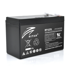 Акумуляторна батарея AGM RITAR RT1270B, Black Case, 12V 7.0Ah  ( 151 х 65 х 94 (100) ) Q10