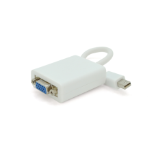 Конвертер mini Display Port (тато) на VGA (папа) 30cm, White, 4K / 2K, Пакет