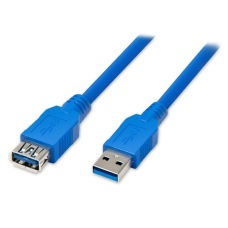 Подовжувач USB 3.0 AM / AF, 0.5m, Blue, Пакет, Q200