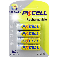 Акумулятор PKCELL 1.2V AA 1300mAh NiMH Rechargeable Battery, 4 штуки в блістері ціна за блістер, Q12