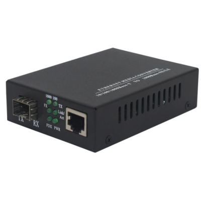 
					Медіаконвертер  під SFP модуль (IC + 175), 10M / 100M / 1000M, (0 +70 ° C), + блок живлення 5V 2A (євро вилка) Q10