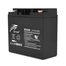 Акумуляторна батарея AGM RITAR RT12180B, Black Case, 12V 18.0Ah (181х77х167) Q4