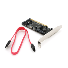 Контролер PCI => SATA 2.0, SIL3114, 1.5Gb / s, 4 порту внутрішніх, RAID, + кабель SATA, BOX