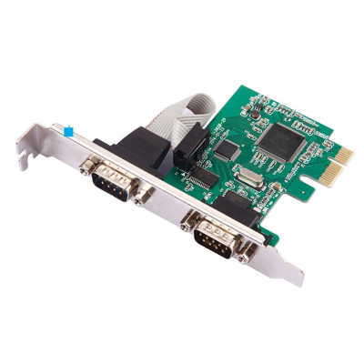 
					Контролер PCI-Е => RS232 (9Pin) + RS232 (9Pin), 2 порти, TX382B-2S, BOX