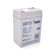 Акумуляторна батарея MERLION AGM GP655F1 6 V 5.5Ah  ( 70 x 47 x 100 (105) )  White Q20