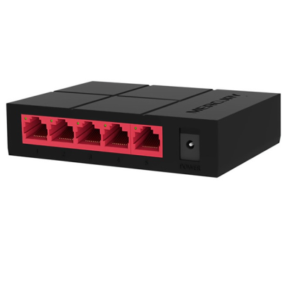 
					Комутатор Mercury SG105M 5 портів Ethernet 10/100 Мбіт / 1000 Мбіт / сек, BOX Q200