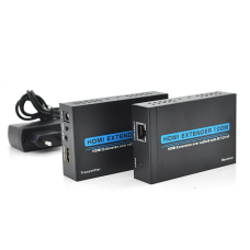 Одноканальний активний подовжувач HDMI сигналу по UTP кабелю. Дальність передачі: до 100метров, cat5e / cat6e 1080P / 3D з блоком живлення.