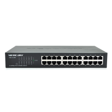 Комутатор Mercury S124D, 24 порти Ethernet 10/100 Мбіт / сек, BOX Q6