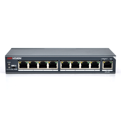 
					Комутатор Hikvision DS-3E0309-E 8 портів 100 Мбіт + 1 порт Ethernet (UP-Link) 1000Мбіт, блок живлення 12V 1A в комплекті, корпус метал, BOX, (178 * 80 * 29)